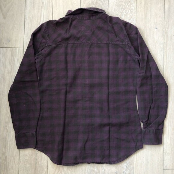 MEC Organic Cotton Flannel Button Down Shirt in Purple Women’s Size S - Picture 8 of 9
